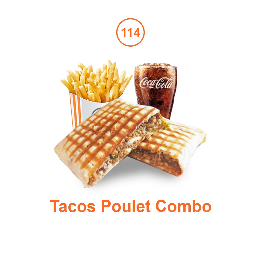 Tacos poulet combo 