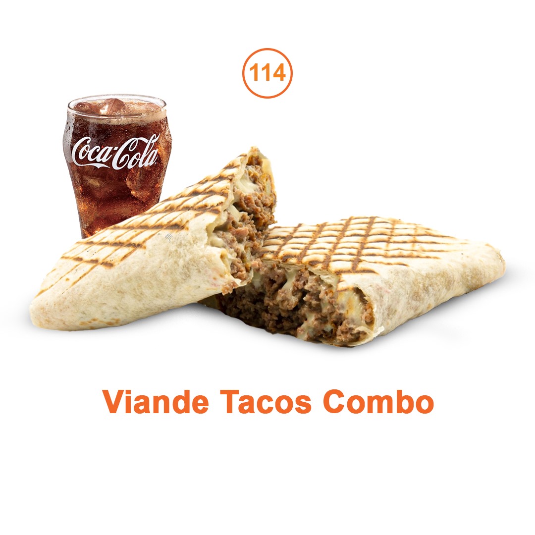 Tacos  viande combo 