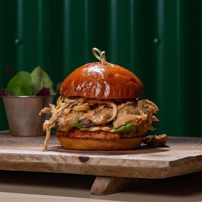 Swiss Mushroom burger