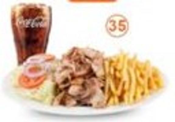 Poulet shawarma plat