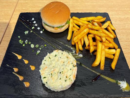 Mini burger de boeuf pour enfants