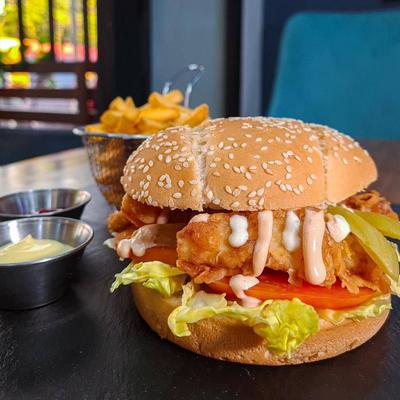 Classic crispy burger combo