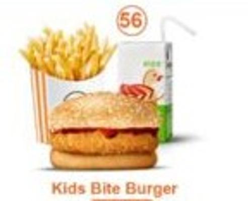 Kids bite burger