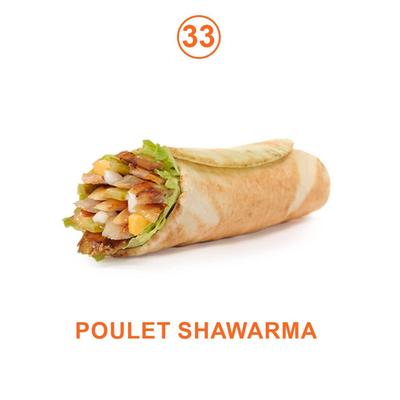Shawarma poulet sandwich