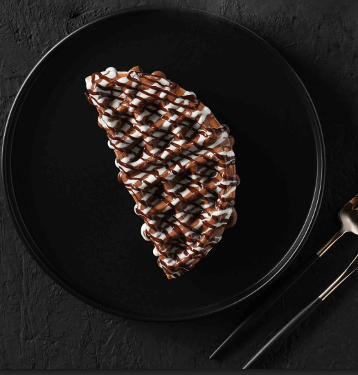 Gaufre aux trois chocolats