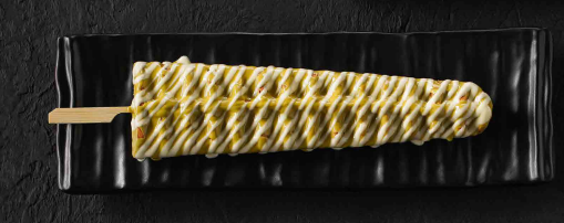 Gaufre en sucette pistache