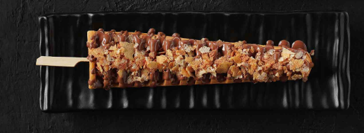 Gaufre en sucette croustillante